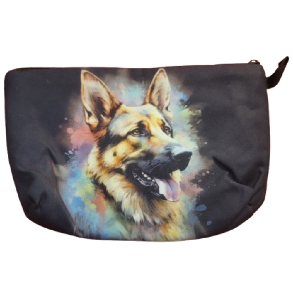 German Shepherd Makeup Bag Small Organizer Bag with Zipper German Shepherd